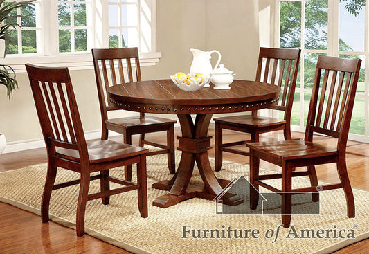 FOSTER I Dark Oak 5 Pc. Dining Table Set FOA East