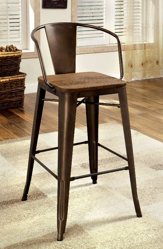 COOPER II Dark Bronze/Natural Counter Ht. Chair (2/CTN) FOA East