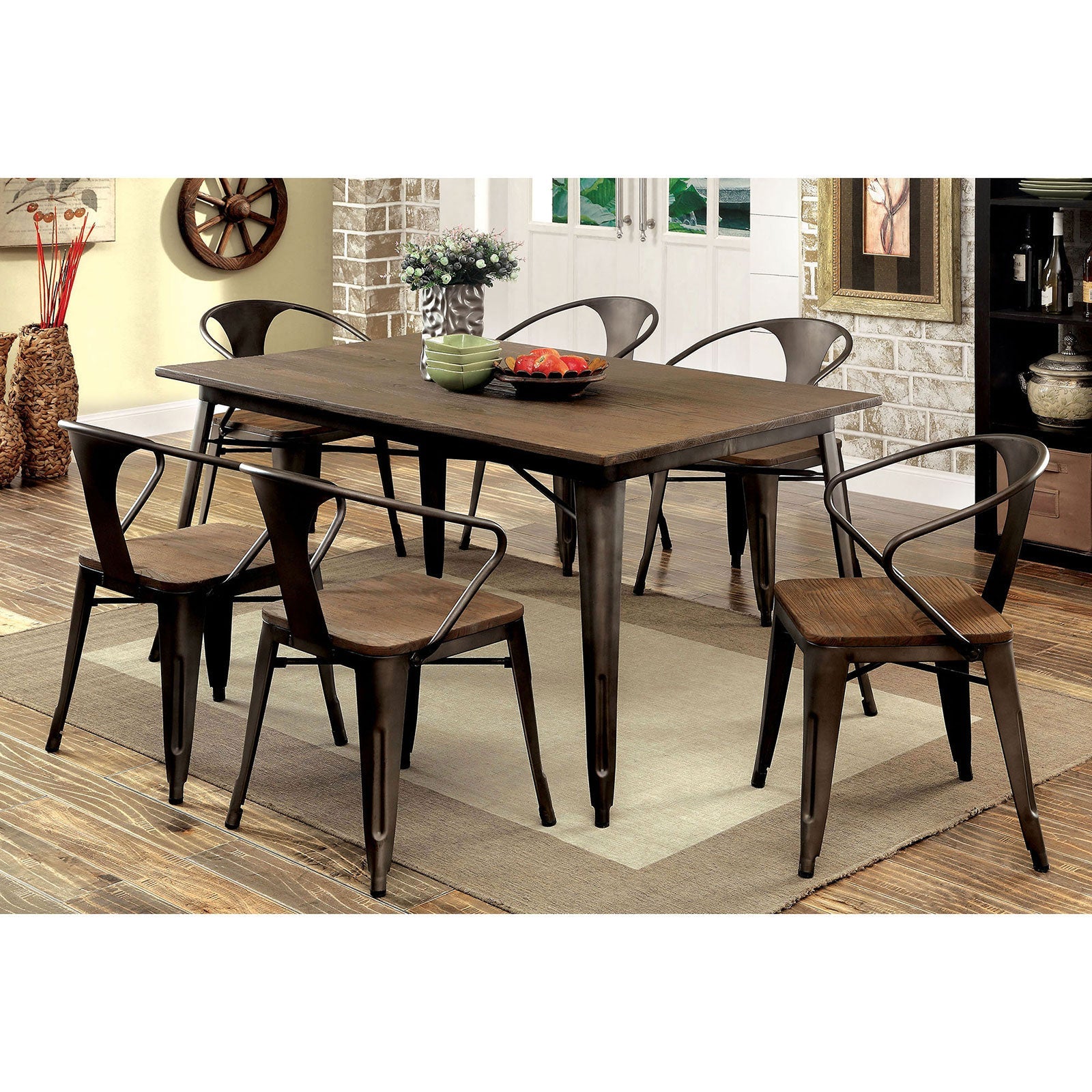 COOPER I Dark Bronze/Espresso Dining Table FOA East