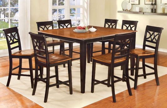 TORRINGTON II Black/Cherry 7 Pc. Dining Table Set FOA East