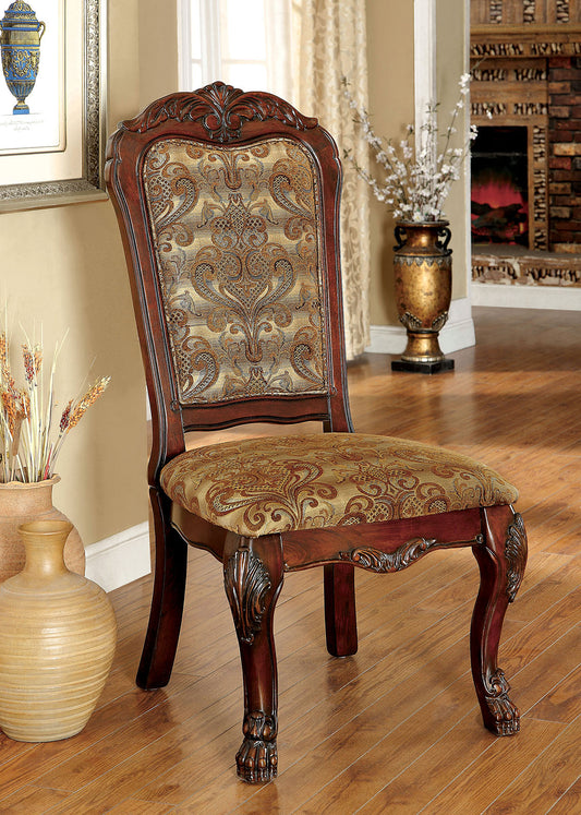 MEDIEVE Cherry Side Chair, Cherry (2/CTN) FOA East