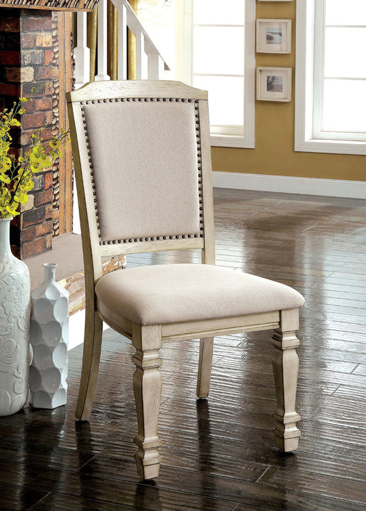 HOLCROFT Antique White/Ivory Side Chair (2/CTN) FOA East