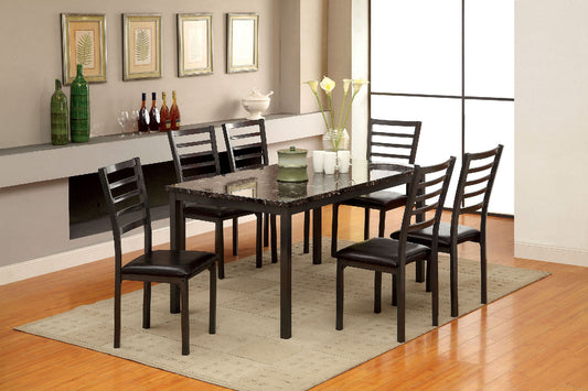 COLMAN Black 60" Dining Table FOA East