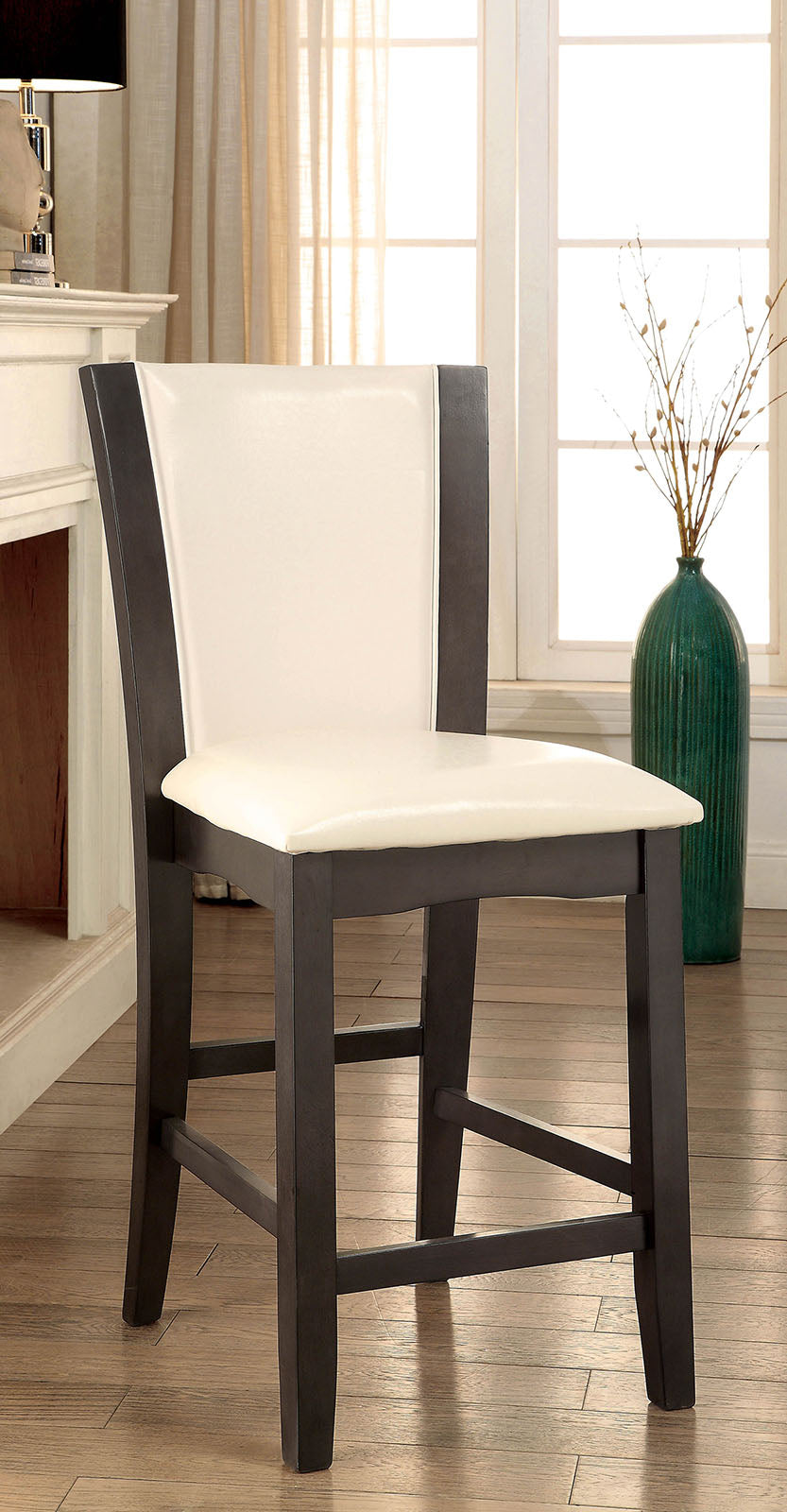 MANHATTAN III Gray/White Counter Ht. Chair FOA East