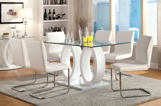 LODIA I White Dining Table FOA East