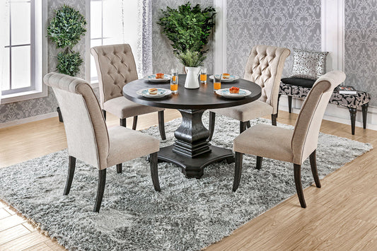 Nerissa Antique Black, Gray 5 Pc. Dining Table Set FOA East