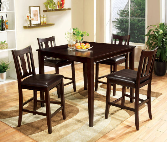 West Creek II Espresso 5 Pc. Counter Ht. Table Set FOA East