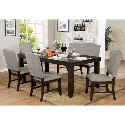 Teagan Dark Walnut Dining Table FOA East