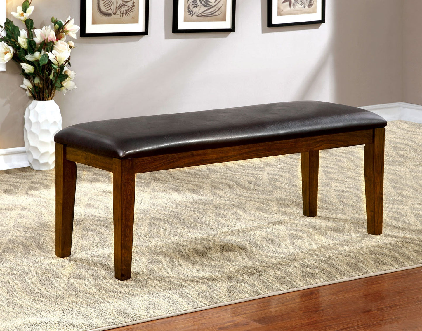 HILLSVIEW I Brown Cherry/Espresso Bench FOA East