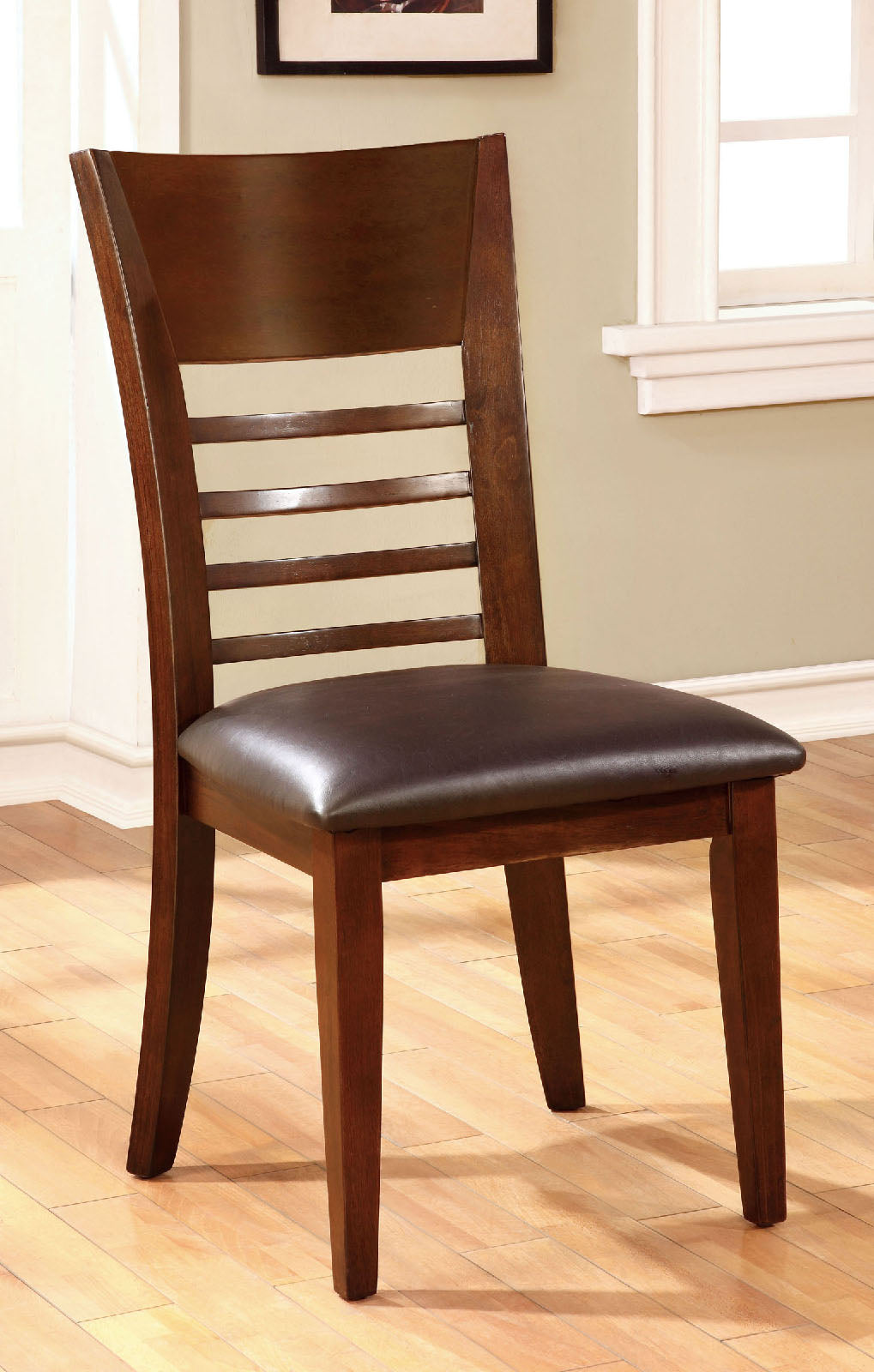 HILLSVIEW I Brown Cherry Side Chair (2/CTN) FOA East