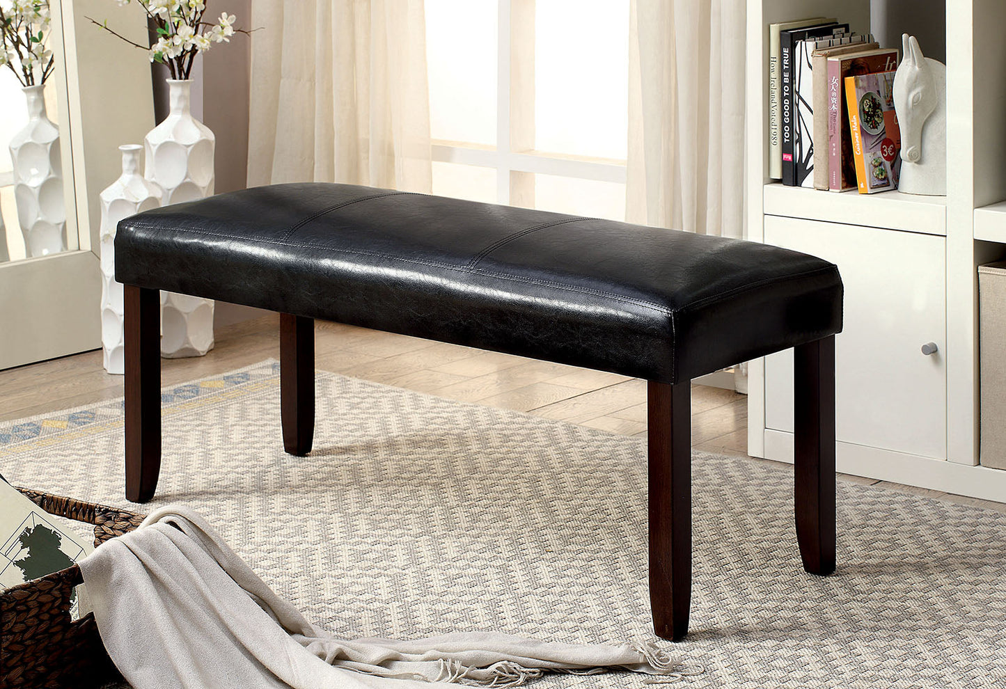 EMMONS I Dark Cherry/Espresso Bench FOA East