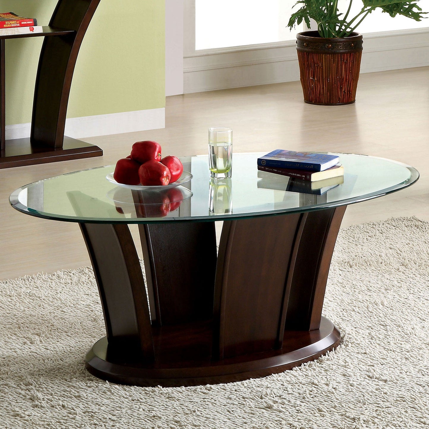 MANHATTAN IV Brown Cherry Coffee Table, Brown Cherry FOA East