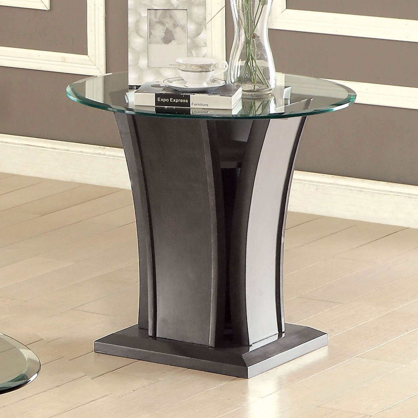 MANHATTAN IV Gray End Table, Gray FOA East