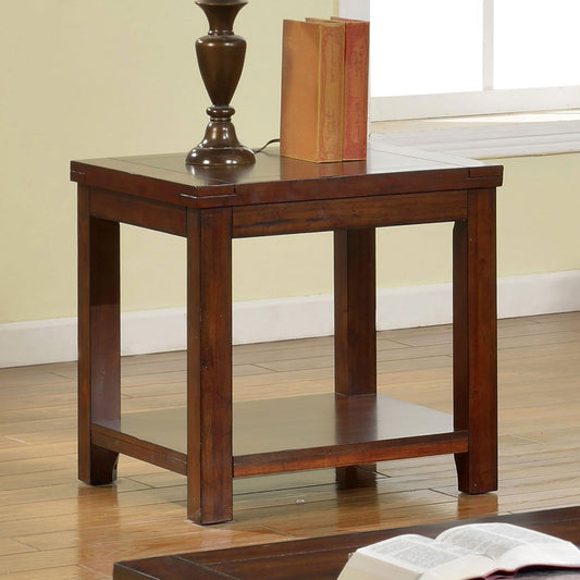 ESTELL Dark Cherry End Table, Cherry FOA East