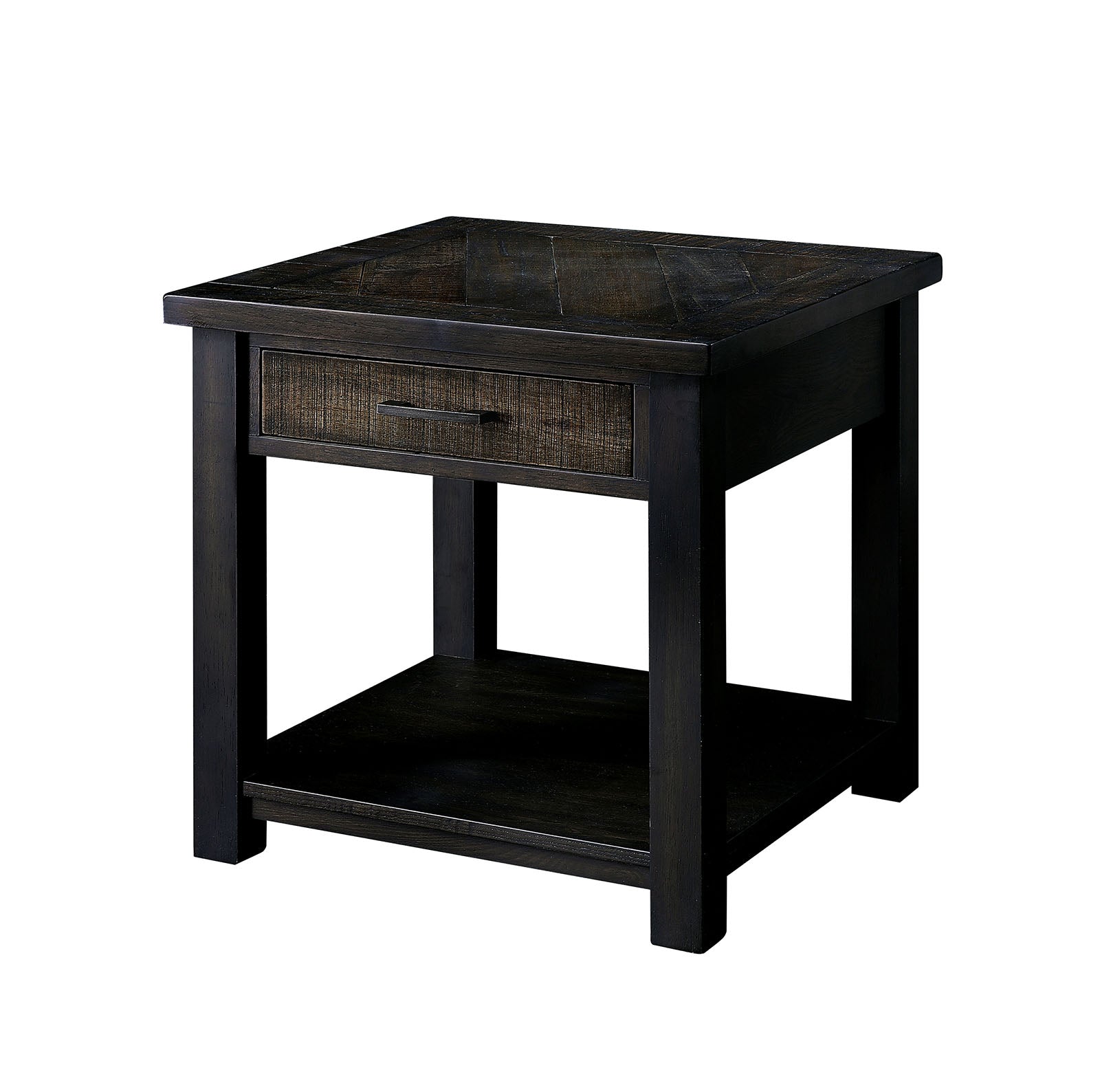 Rhymney Dark Oak/Multi End Table FOA East