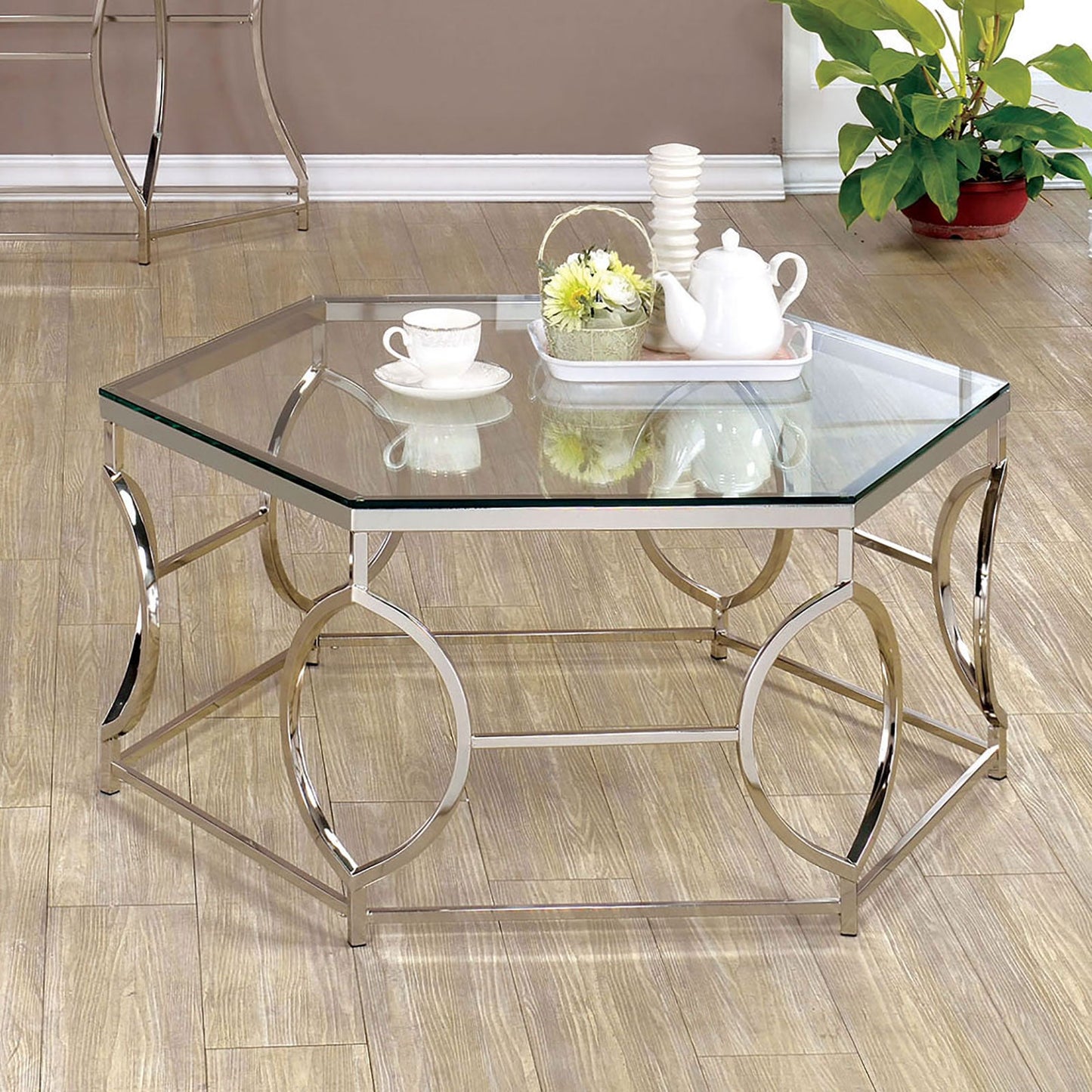 ZOLA Chrome Coffee Table FOA East