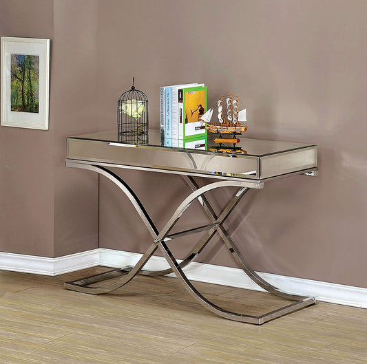 SUNDANCE Chrome Sofa Table, Chrome FOA East