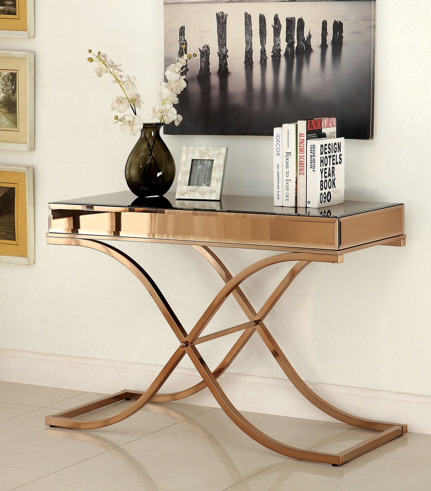 SUNDANCE Brass Sofa Table, Brass FOA East