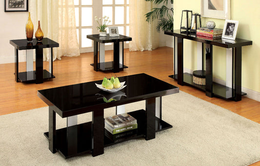 LAKOTI I Black 3 Pc. Table Set, Black FOA East