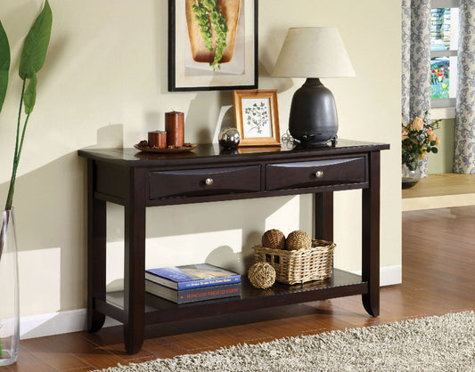 Baldwin Espresso Sofa Table FOA East