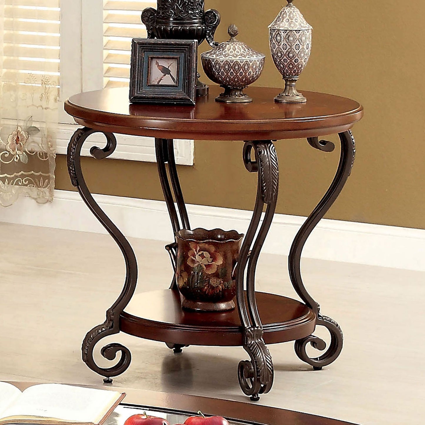 MAY Brown Cherry End Table FOA East