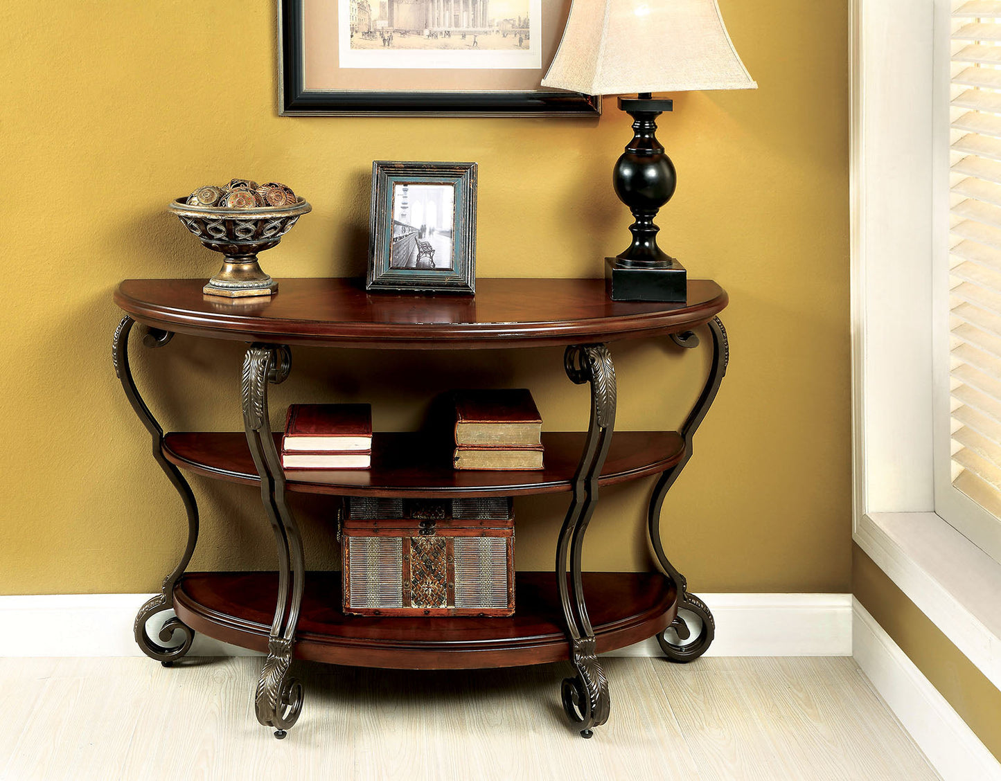 MAY Brown Cherry Sofa Table FOA East