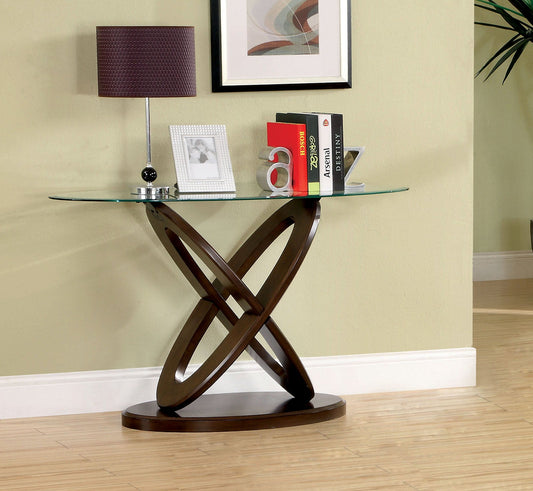 Atwood II Dark Walnut Sofa Table FOA East