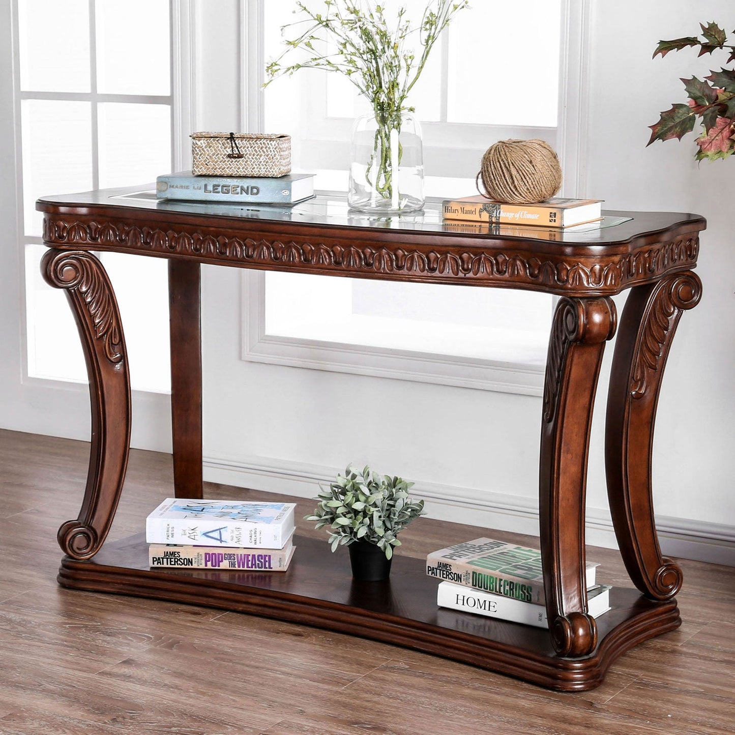 Walworth Dark Oak Sofa Table FOA East