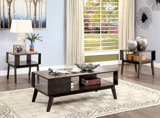 Vilgot Warm Gray 3 Pc. Coffee Table Set FOA East