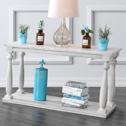 Arlington Antique White Sofa Table FOA East