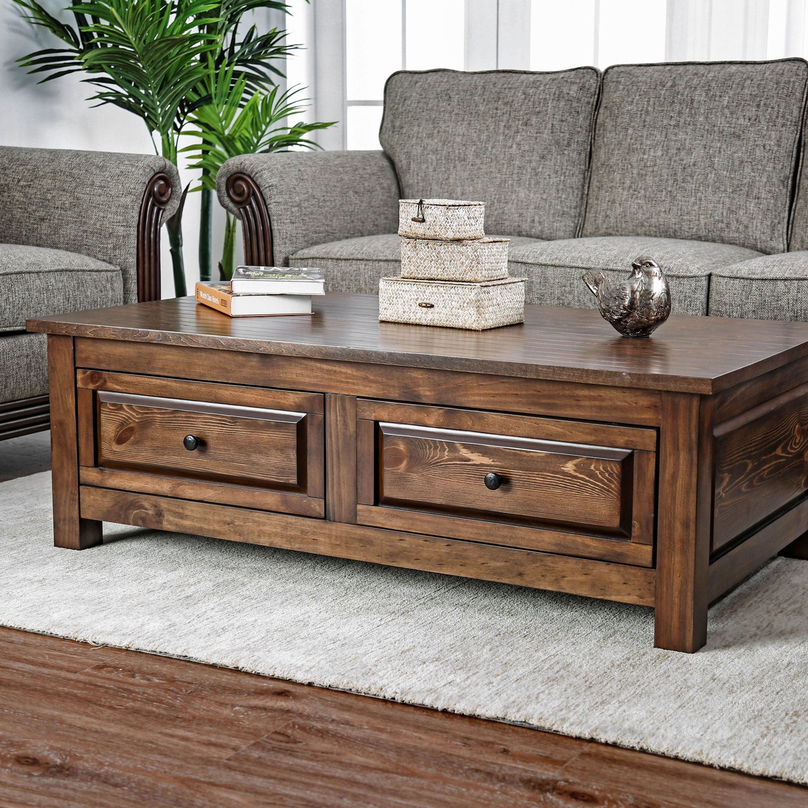 Annabel Walnut Coffee Table FOA East