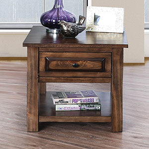 Annabel Walnut End Table FOA East