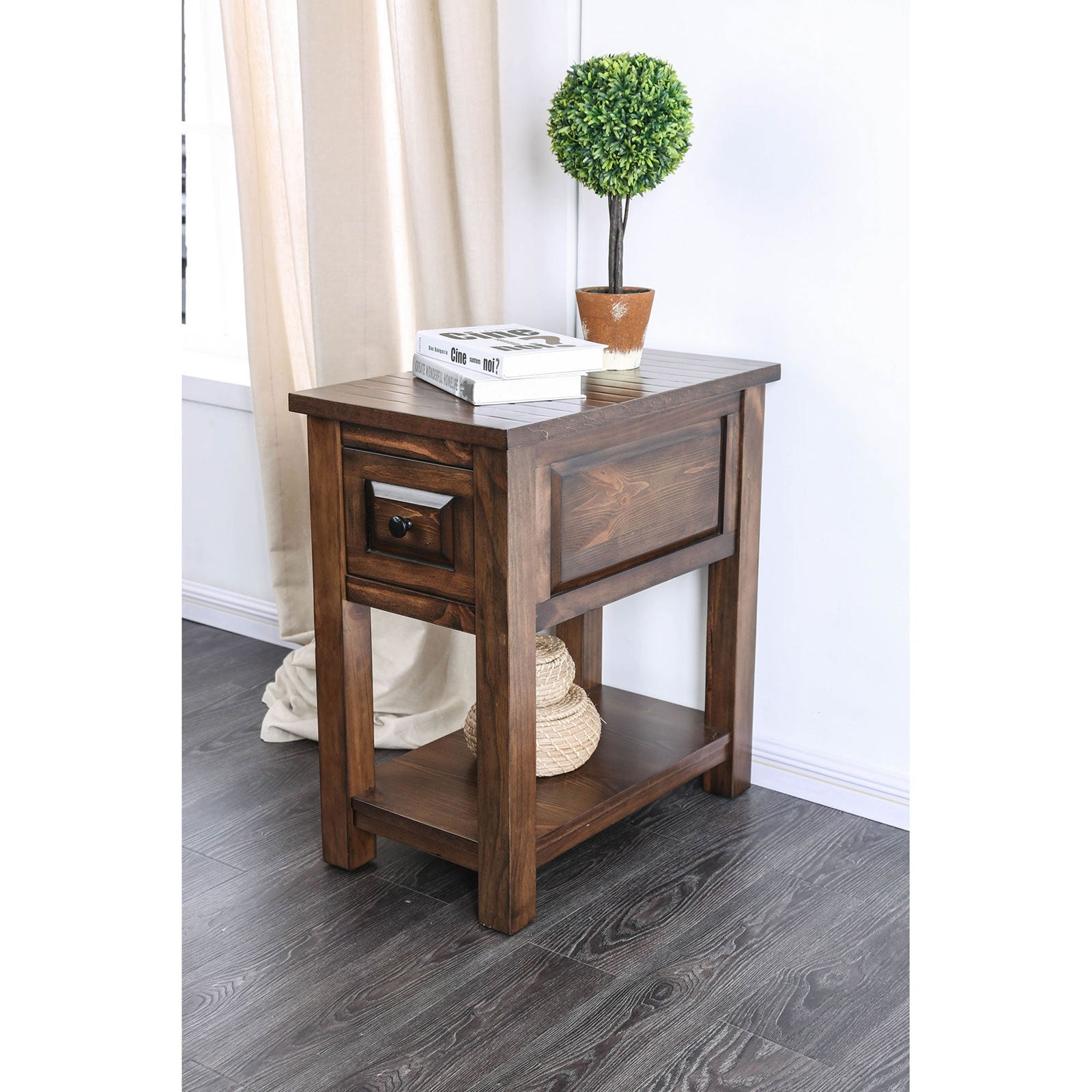 Annabel Walnut Side Table FOA East