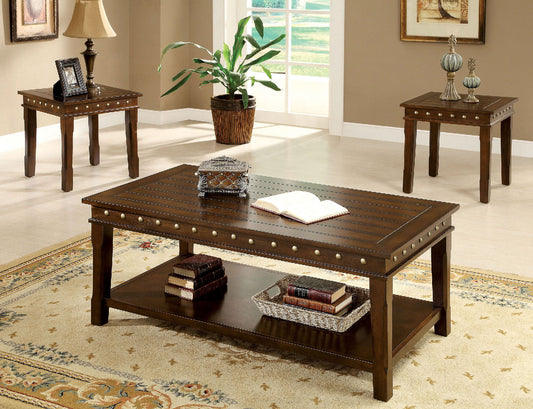 Fenwick Walnut 3 Pc. Coffee Table Set FOA East