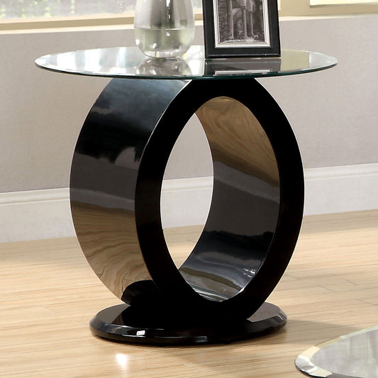 LODIA III Black End Table, Black FOA East