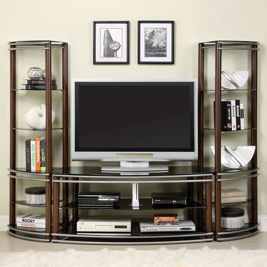 Silver Creek Brown/Silver 52" TV Console FOA East