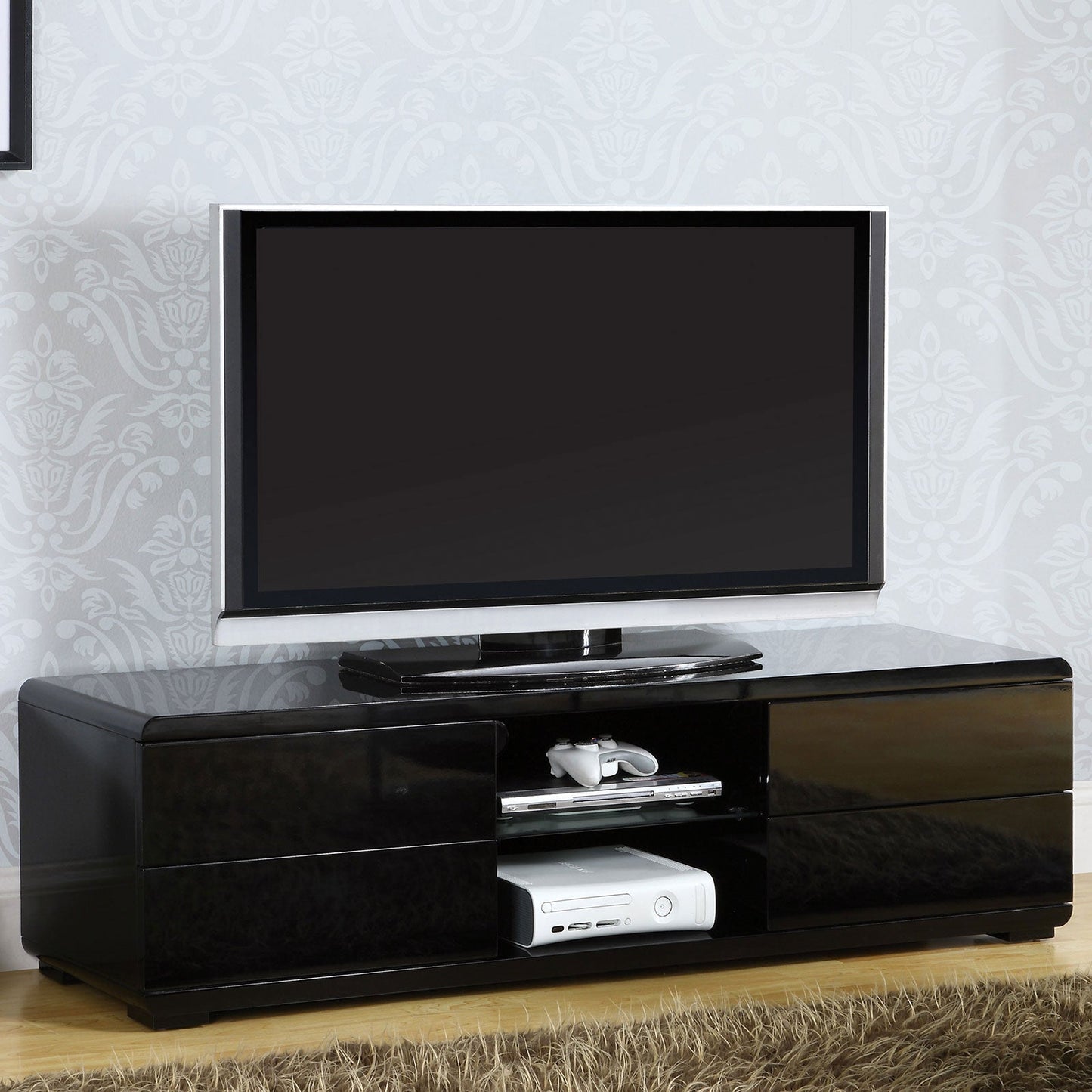 Cerro Black 59" TV Console, Black FOA East