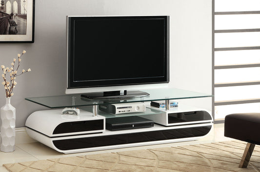 Evos Black/White 63" TV Console FOA East