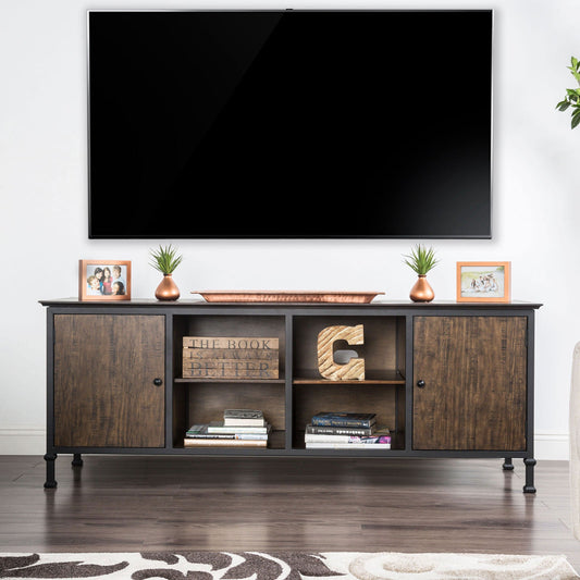 Broadland Medium Weathered Oak 72" TV Stand FOA East