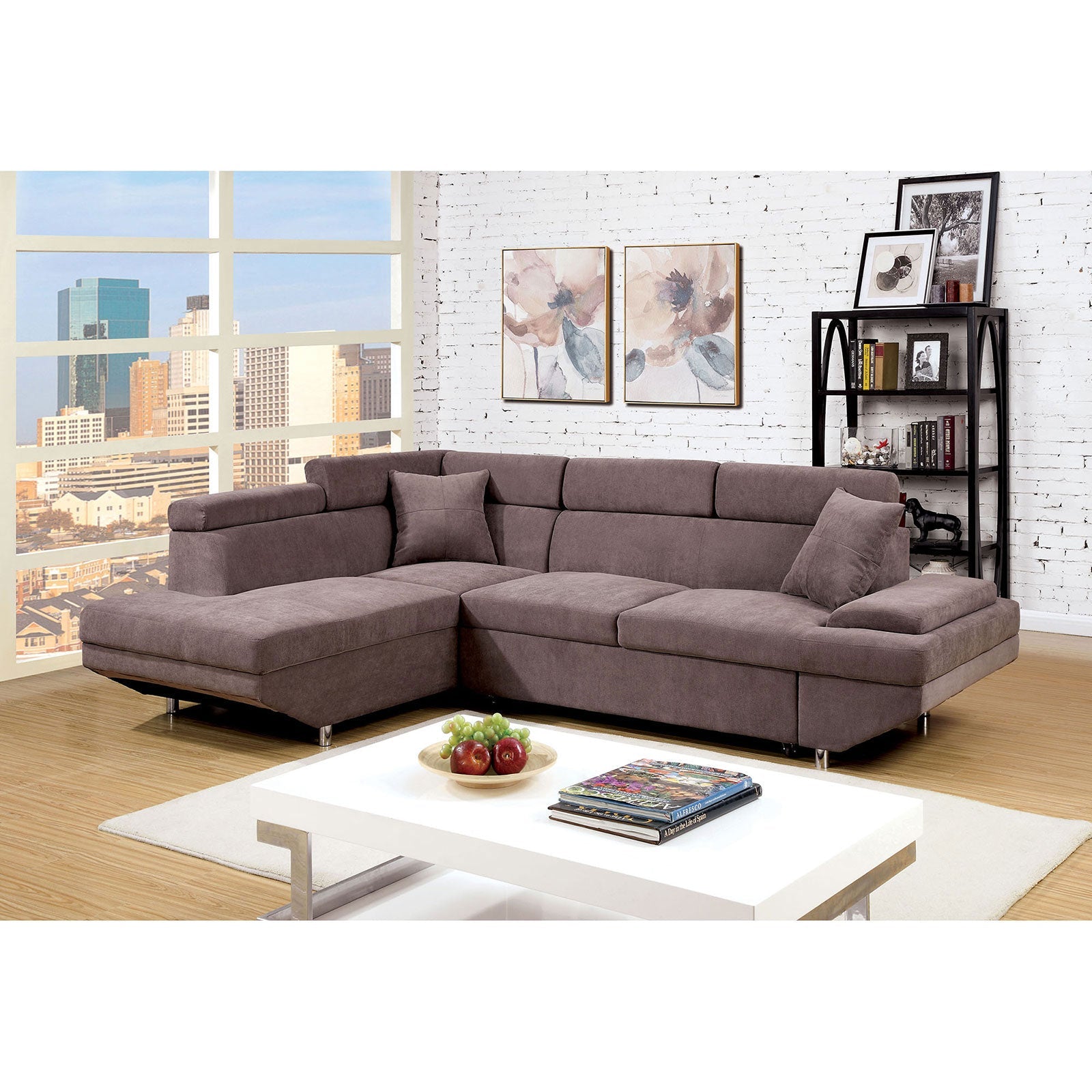 Foreman Brown Sectional, Brown FOA East