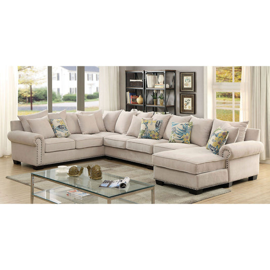 SKYLER Beige Sectional FOA East