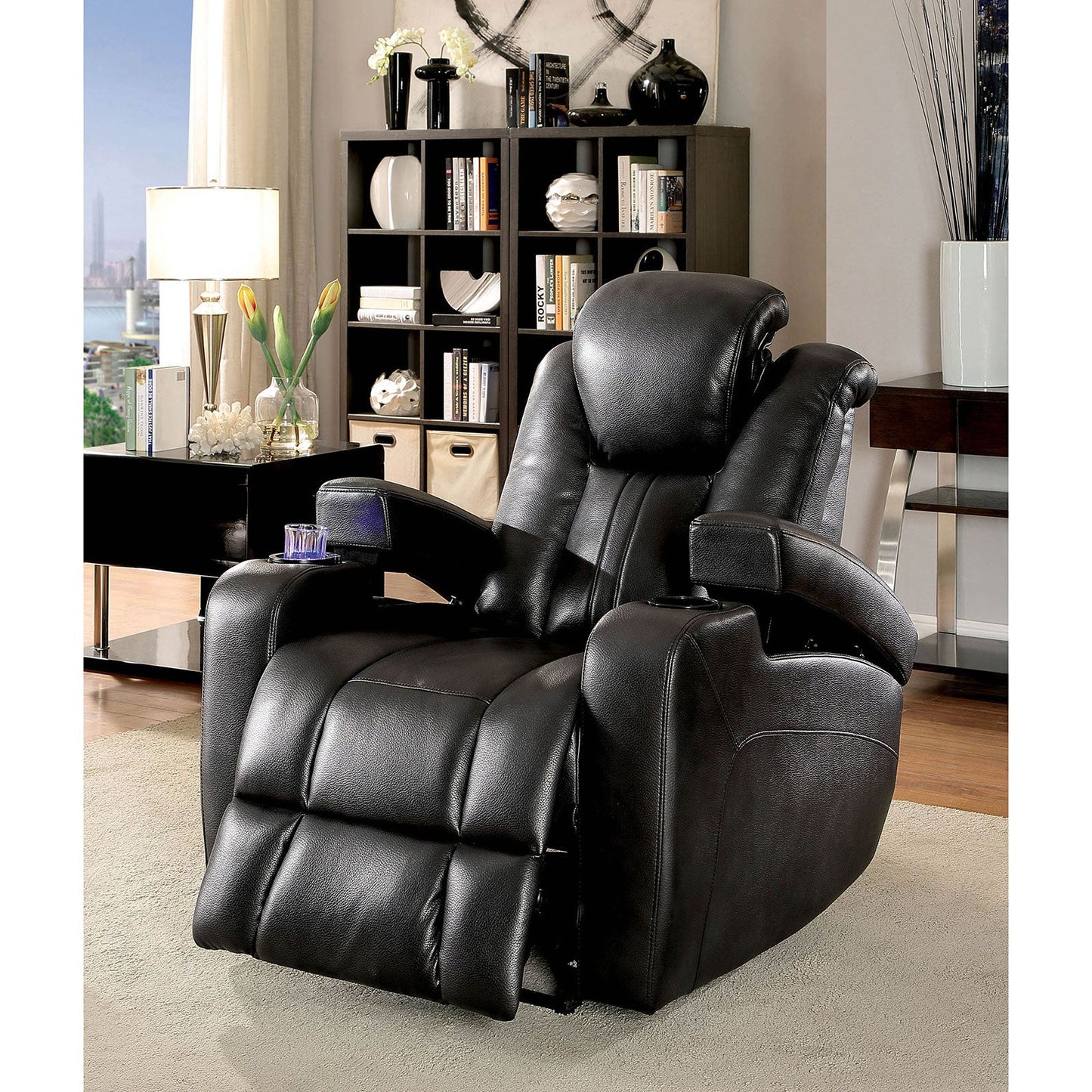 ZAURAK Dark Gray Recliner FOA East