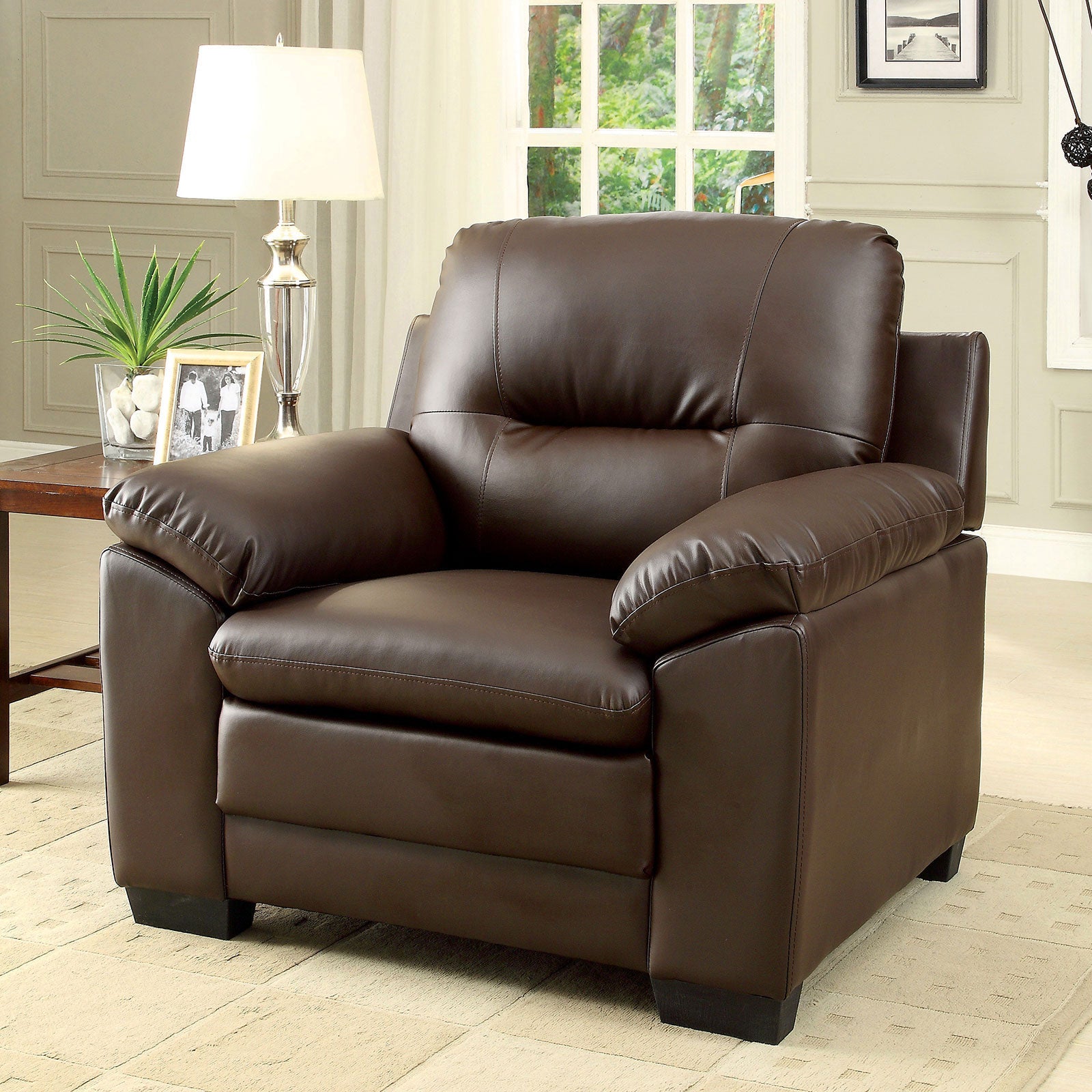 PARMA Brown Single Chair, Brown FOA East