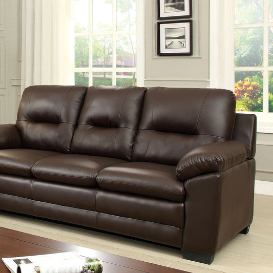 PARMA Brown Sofa, Brown Pu FOA East