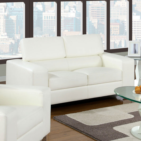 Makri White Love Seat, White FOA East