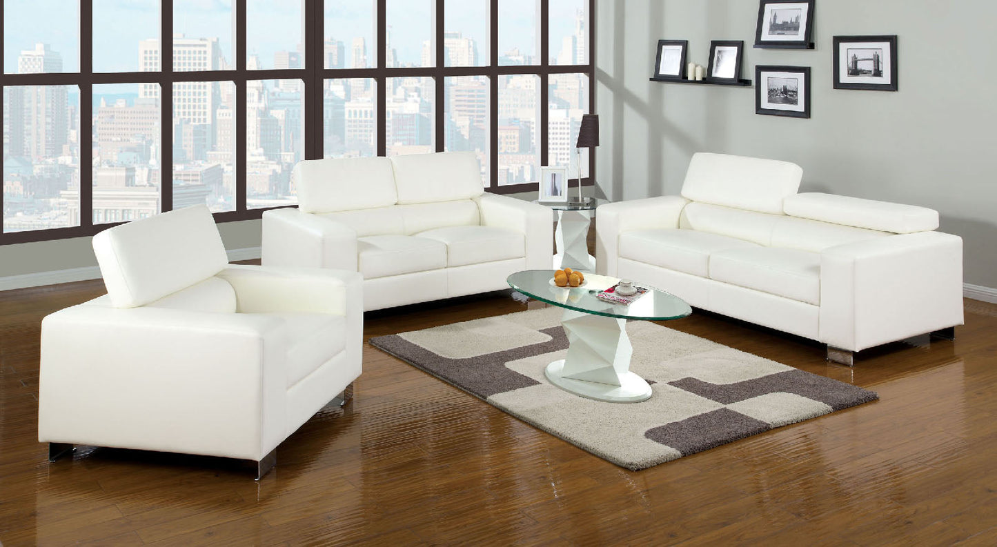 Makri White Sofa + Love Seat FOA East