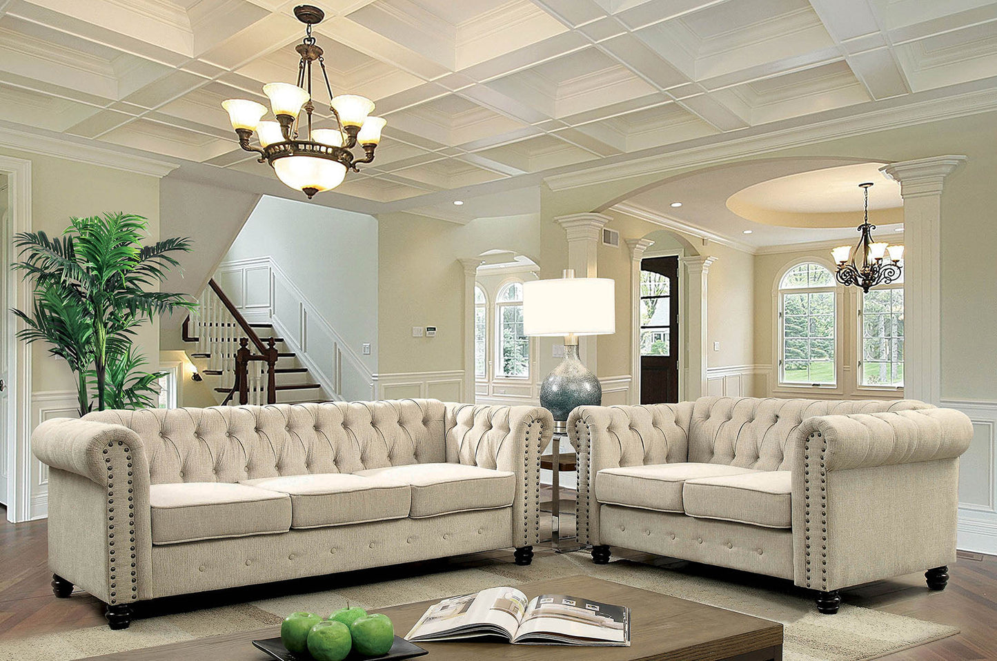 Winifred Ivory Sofa + Love Seat FOA East