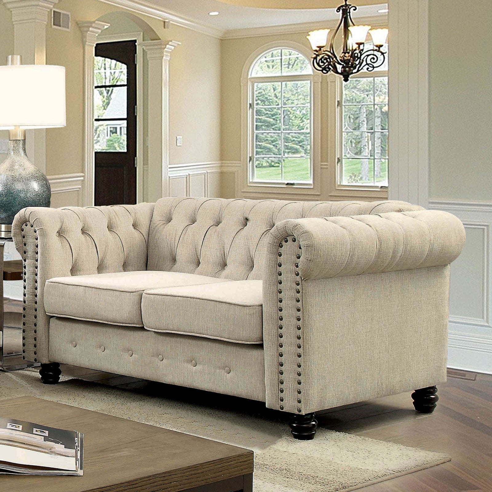 Winifred Ivory Love Seat FOA East