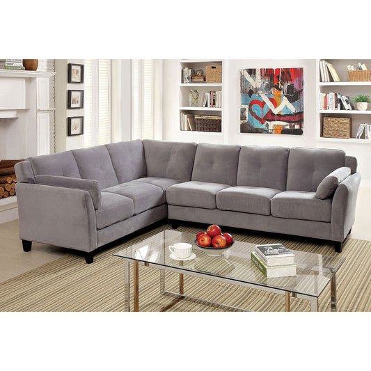 PEEVER II Warm Gray Sectional, Warm Gray (K/D) FOA East