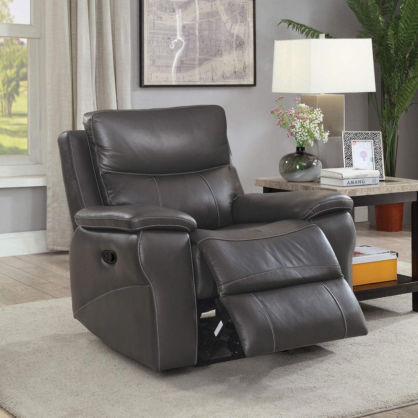 Lila Gray Recliner FOA East